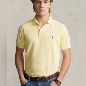 Polo by‎ Ralph Lauren Men's Soft Yellow Polo mesh shirt XXL